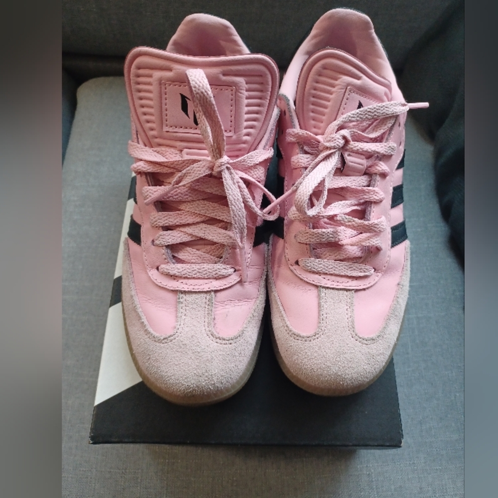 adidas Women's Pink and Black Sneakers